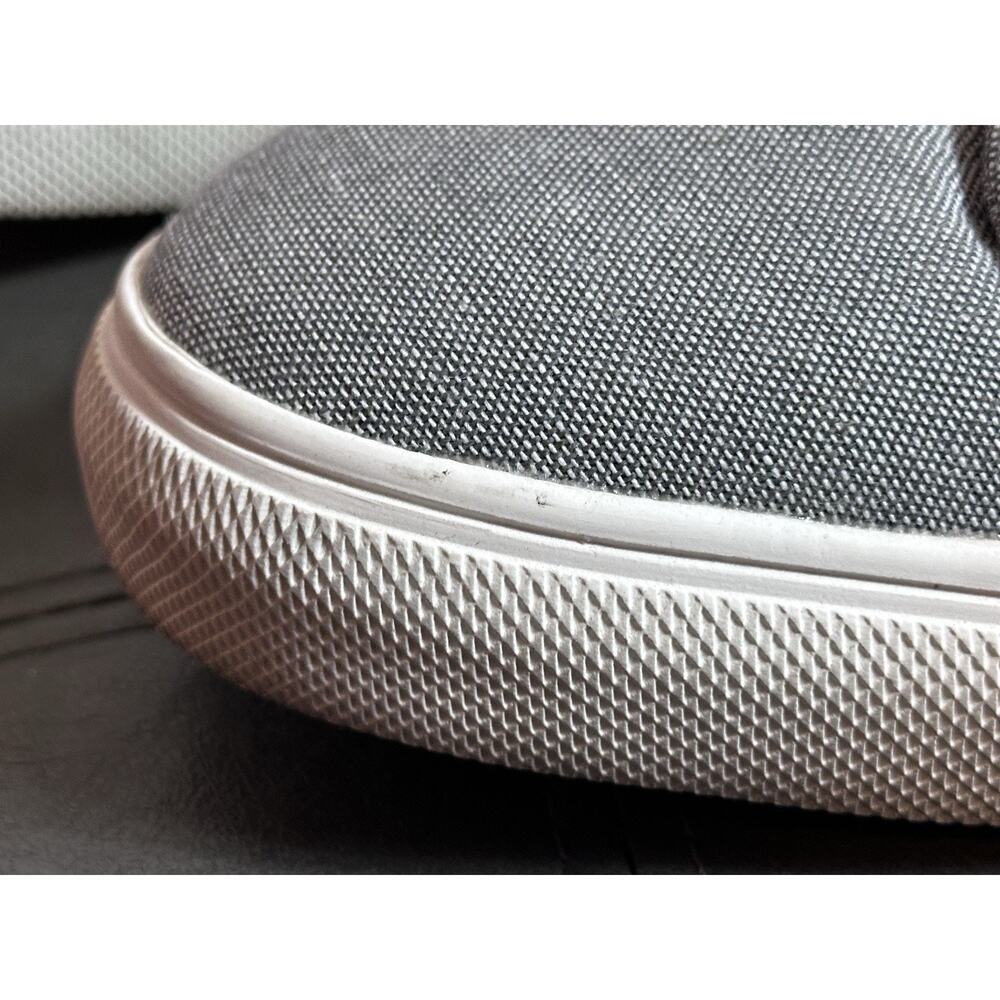 Steve Madden Shoes Men's 11 US Gray Casual Slip On Sneakers Canvas Fabric Work - Picture 9 of 10